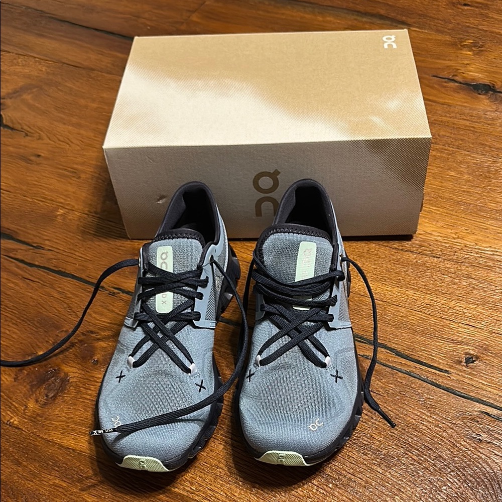 On Running Blue Athletic Shoes Performance Design